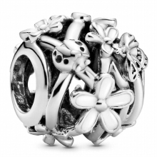 Openwork Woven Infinity Daisy Flower Paw Print Beaded Heart Bead Fit Europe Bracelet 925 Sterling Silver Charm Jewelry