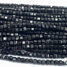 Tourmaline Natural Stones Gemstones Necklace Bracelets Earrings Edge Cube Faceted Beads For Jewelry Making 07177
