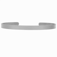 Bracelet Jewelry Gift For Man and Women Personalized 5mm Brushed Stainless Steel Cuff & Necklace Set Coordinate