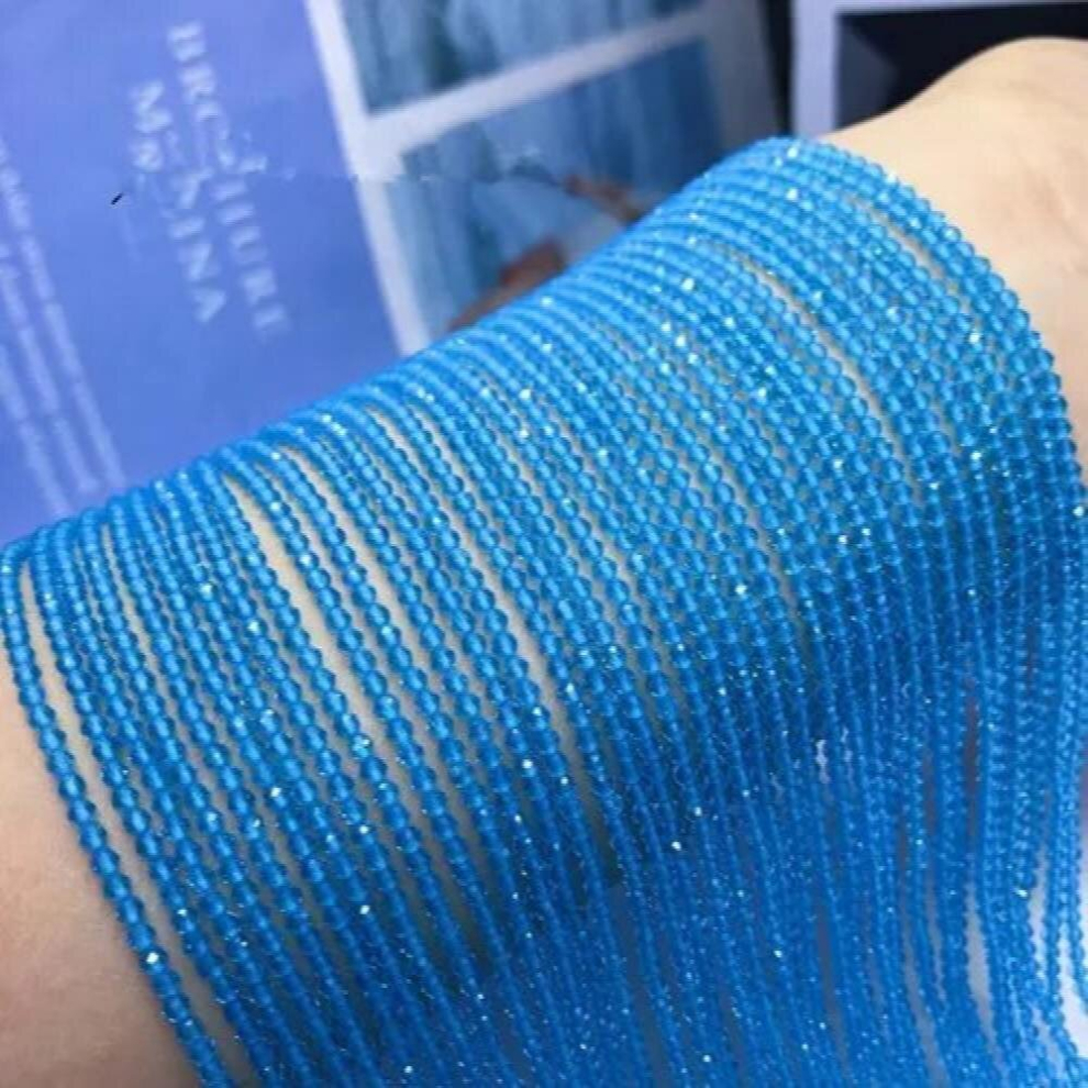 loose beads green/pink/blue/ spinel round faceted 2/3/4mm nature 14inch for making jewelry necklace rainbow-image-OPC-PCVSJCZ-NEW