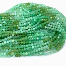 Chrysoprase Natural Gemstones Crystal DIY Necklace Bracelets Earrings Pendants Faceted Round Beads For Jewelry Making