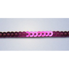 Essential Trimmings 3mm Strung Single Sequin Trim Pink - per metre