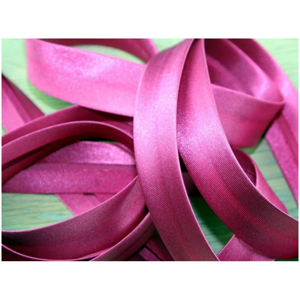 Prym 20mm Duchesse Satin Bias Binding Tape Pink - per metre
