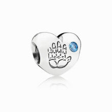 Classic Discontinued Baby Girl And Baby Boys Charm Heart-shaped Handprint Inlaid Zircon Female Jewelry