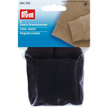 Prym Knitted Cuff Ribbing Black - per pack of 2