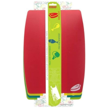 Set of 4 Flexible Chopping Board Plastic Food Cutting Worktop Large