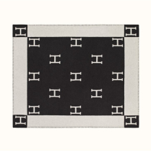 (Black, 800 grams) Wool Cashmere Throw Plaid Blankets Sofa Bedding Shawl Xmas Gift