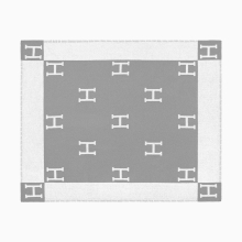 (Grey, 800 grams) Wool Cashmere Throw Plaid Blankets Sofa Bedding Shawl Xmas Gift