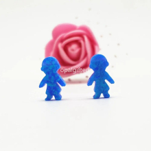 (2pieces/lot)Free fire light op06 Synthetic boy shape Opal For neckalce in