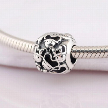 S925 Silver DIY Jewelry Family Members Boys Charm fit Lady Bracelet Bangle