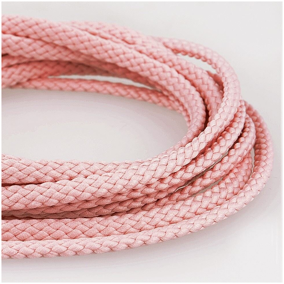 Stephanoise 6mm Round Polyester Cord Light Pink - per metre