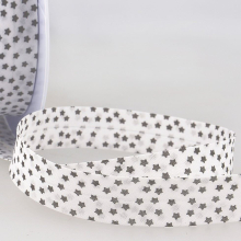 Stephanoise 20mm Stars Bias Binding Tape Navy Blue - per metre