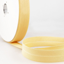 Stephanoise 27mm Polycotton Bias Binding Tape Light Yellow - per metre