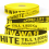 Stephanoise 25mm Jacquard Security Strap Webbing Tape Black/Yellow - per metre 1