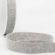 Stephanoise 20mm Cotton Jersey Bias Binding Tape Grey - per metre