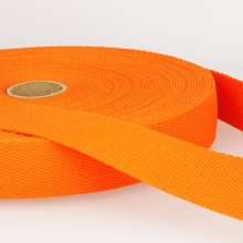 Stephanoise 25mm Cotton Webbing Orange - per metre