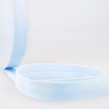 Stephanoise 20mm Cotton Jersey Bias Binding Tape Light Blue - per metre