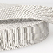 Stephanoise 30mm Polypropylene Webbing Light Grey - per metre