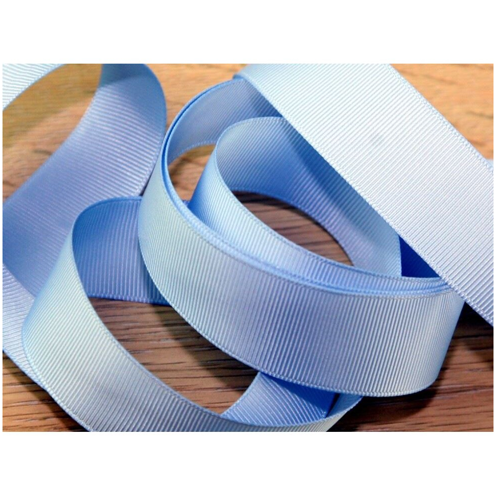 Prym 38mm Ribbed Polyester Tape Light Blue - per metre