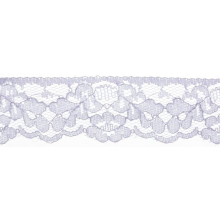 Essential Trimmings 32mm Nylon Lace Trim Lilac - per metre