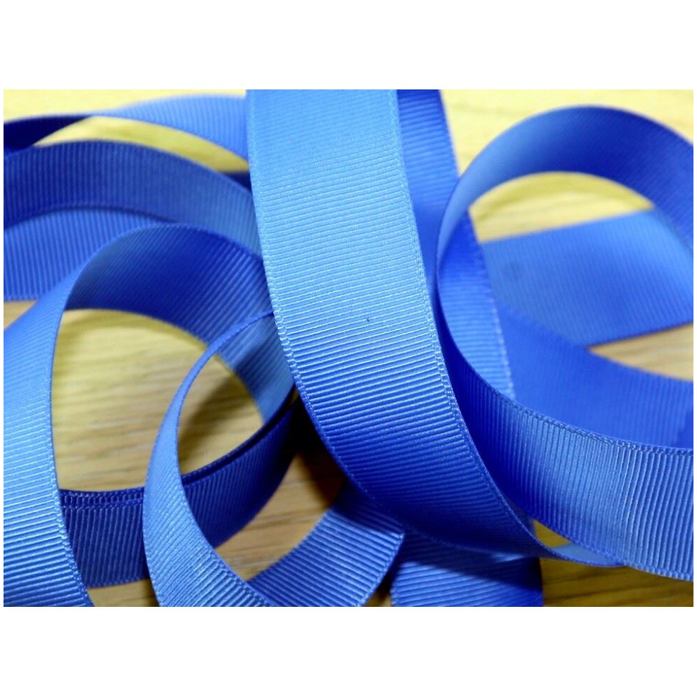 Prym 38mm Ribbed Polyester Tape Steel Blue - per metre