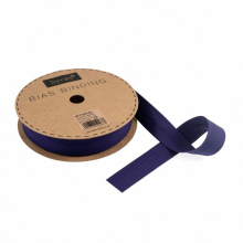 Essential Trimmings 25mm Polycotton Bias Binding Tape Purple - per metre