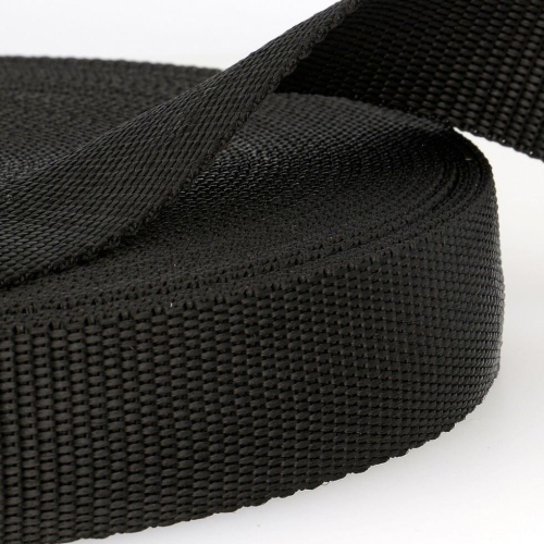 Stephanoise 30mm Polypropylene Webbing Black - per metre