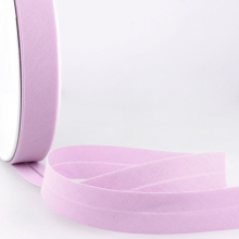 Stephanoise 27mm Polycotton Bias Binding Tape Light Mauve - per metre