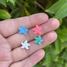 (4pcs/lot)Fashion White/Light blue/Pink/Green opal Stars synthetic opal stone Starfish pendant sea star For DIY Necklace