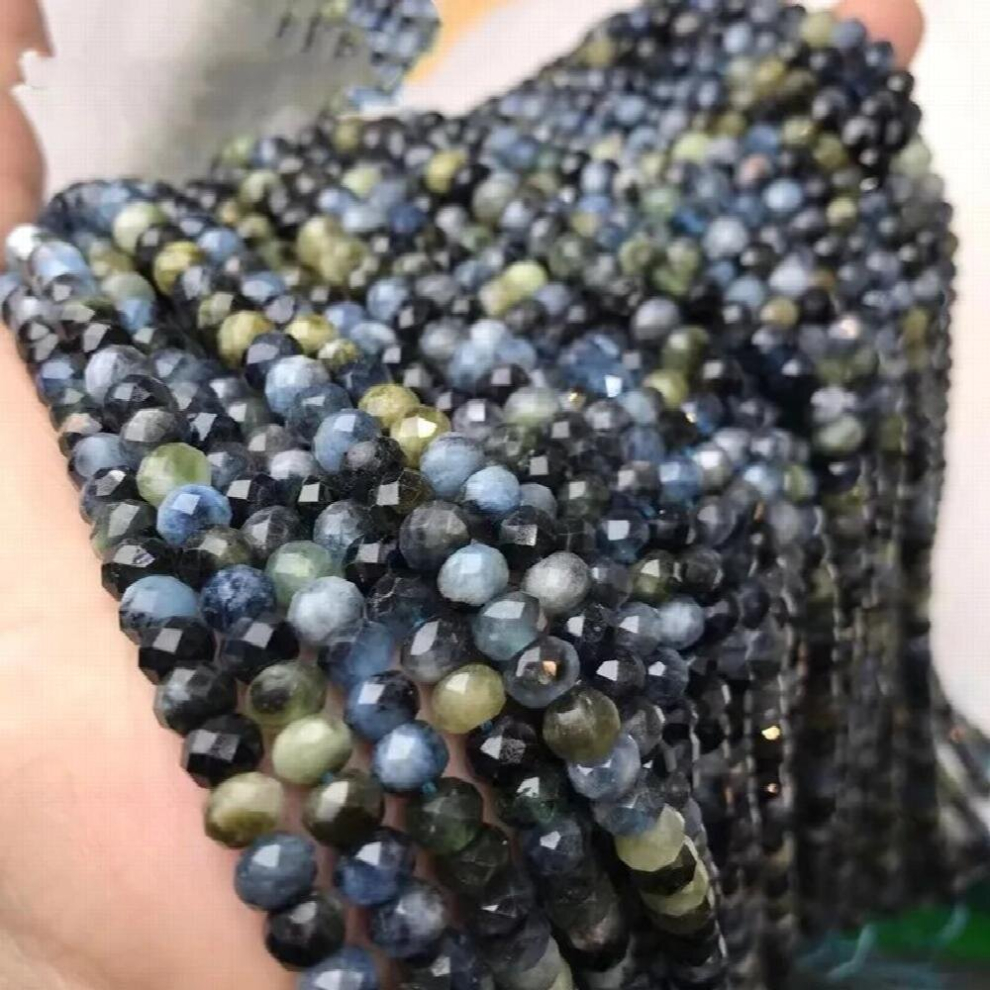 Tourmaline 6*4mm drem Roundelle faceted for DIY jewelry making loose beads beads nature-image-OPC-PCVSX6D-NEW