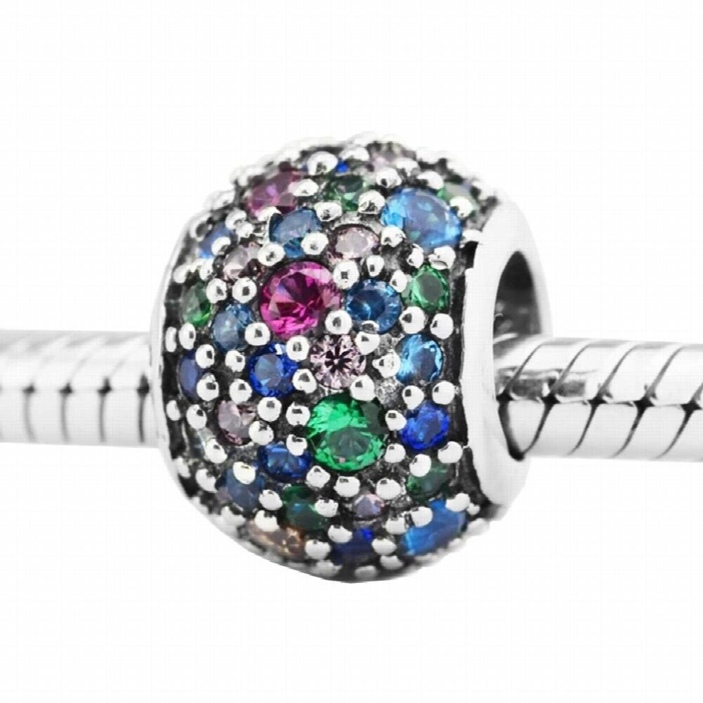 DIY Fits Charms Bracelets Pave Beads with Mixed 100% 925 Sterling-Silver-Jewelry-image-OPC-PCVSV5Y-NEW