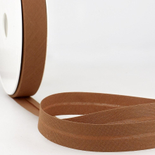 Stephanoise 20mm Polycotton Bias Binding Tape Light Brown - per metre