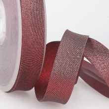 Stephanoise 20mm Metallic Lurex Bias Binding Red - per metre