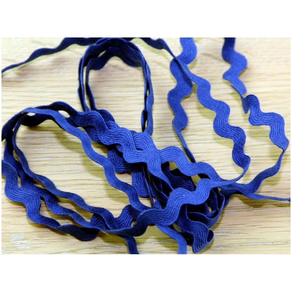 Prym 11mm Ric Rac Trim Blue - per metre