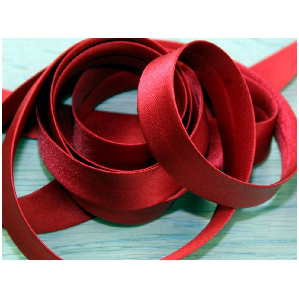 Prym 20mm Duchesse Satin Bias Binding Tape Red - per metre