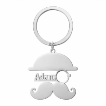 Personalized Name Keychain Stainless Steel Door Keychain Car Keychain Name Keychain For Fathers Gift For Dad