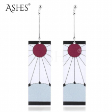 Anime acryl Drop oorbellen Demon slayer Kimetsu No Yaiba Demon slayer oorbellen Clip oorbellen Vrouwen Girl Anime sieraden Hoop