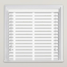 (105cm, 150cm) White Fauxwood 50mm Slats Venetian Tape Blinds