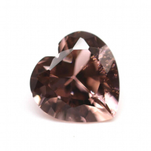 Heart Shaped Cubic Zirconia Loose Gemstone Synthetic Morganite Rouge Pink Multiple Sizes For Jewelry Making