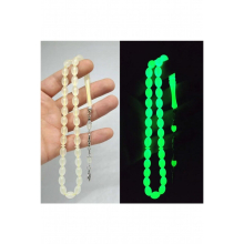 Cats Eye Rosary Glowing in the Dark Phosphorus Cats Eye Rosary Tasbih 7,5x11 mm Islamic Muslim Tasbeeh Ornament