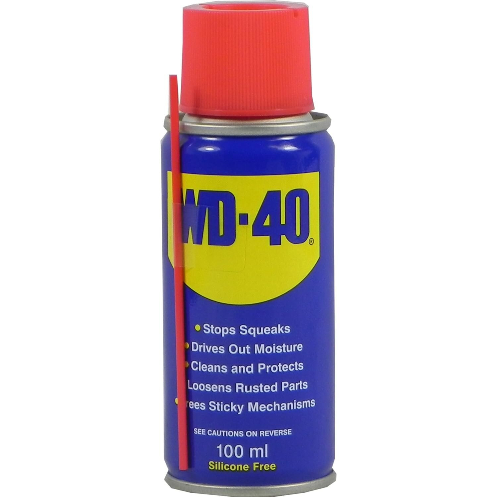 WD-40 Multi-Use Product Original Spray Can, 100ml - Handy Can for Home and Toolbox