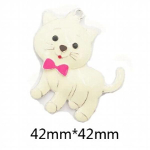 10pcs/bag Farm Animal Series 2-1,Enamel Pig,Dog,Cat,Cow,Sheep,Duck,Donkey Pendants For Kids Necklace