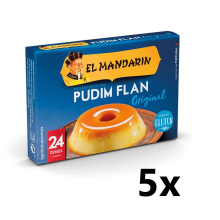 EL MANDARIN Flan Pudding Mix Portugal 5 x Boxes 20 sachets