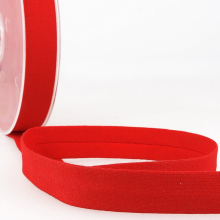 Stephanoise 20mm Cotton Jersey Bias Binding Tape Red - per metre