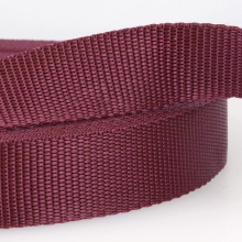 Stephanoise 25mm Polypropylene Webbing Burgundy - per metre