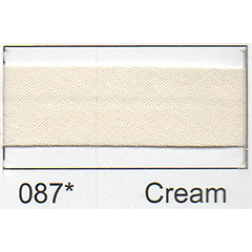 Essential Trimmings 50mm Polycotton Bias Binding Tape Cream - per pack