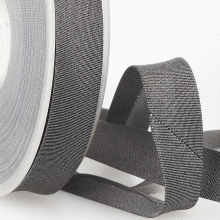 Stephanoise 20mm Metallic Lurex Bias Binding Black - per metre