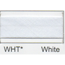 Essential Trimmings 25mm Polycotton Bias Binding Tape White - per pack