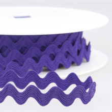 Stephanoise 13mm Violet Ric Rac Trim for Dressmaking, 1.3cm Wide - Per Metre (Code: S172B000\090)