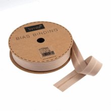 Essential Trimmings 25mm Polycotton Bias Binding Tape Linen - per metre